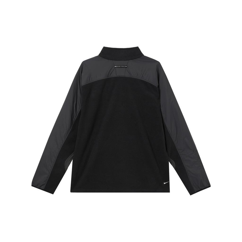 Nike Als M Nk Polartec Trail Fleece Bequeme Strick Stehkragen Pulloverjacke Herrenjacken Schwarz FV9964010