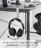 Yamazaki Rotating Headphone X X Smart Headphone Stand with Cable 10369 Desk-Mounted Holder, White, W3-11.9 D4.5-12.4 H13.8cm, Clamp-Type Holder,