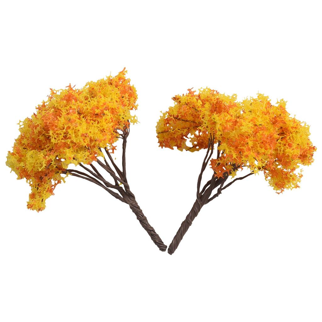 Model Village Enhancement Miniature Sakura Tree Plants for Charming Display