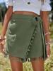 Boho Quasten Mini-Strandrock & Bind-Baumwollshorts für Damen - Frühjahrs-/Sommerkollektion
