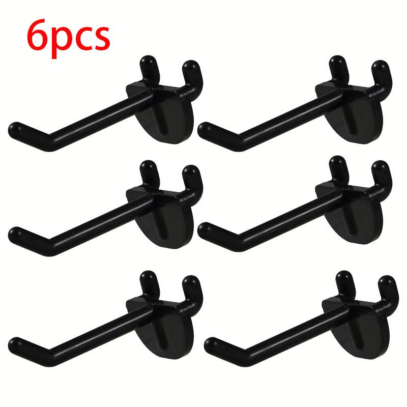6pcs Pegboard Hook Pegboard Accessories Pegboard Organizer Kit Garage Organization Plastic Hook Garage Office Kitchen Store