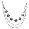 Metal Skull Hip Hop Belt Chain For Men With Spring Decor And Multilayer Design