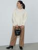 Knit Peplum Form Pullover Knit IVORY ONE SIZE [Beams Heart] L/S Women's