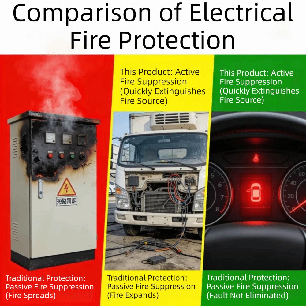 Self-Activating Fire Suppression Device Extinguishing Sticker Device Automotive Engine Compartment