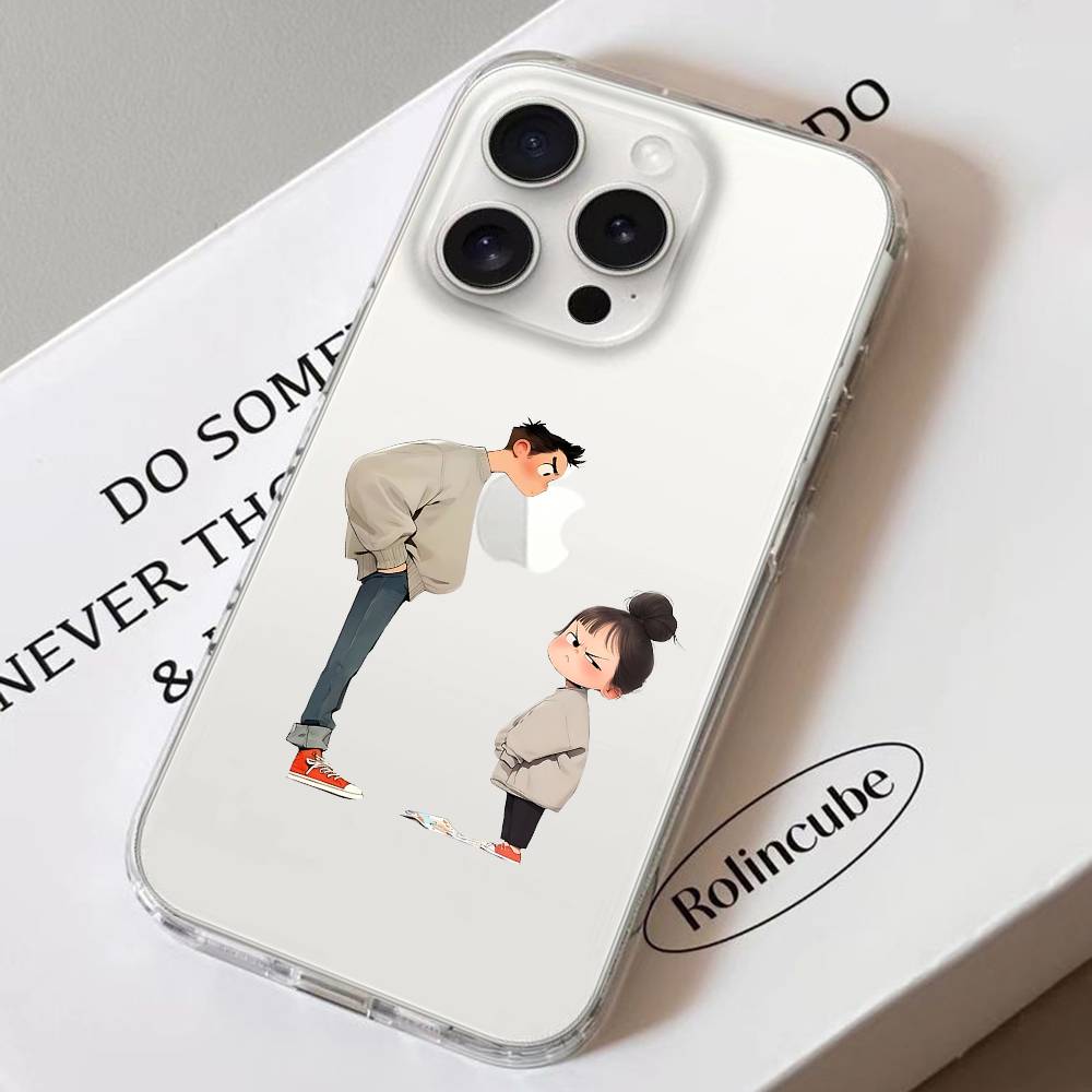 

Cute Angry Little Girl Phone Case For Iphone 16 15 11 13 14 Pro Max 7 8 Plus X Xr Xs Max Se2020 12mini Transparent Cover iphone13mini
