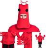 Red Lobster Performance Costume Vibrant Cosplay Prop Perfect For Halloween And Stage Shows