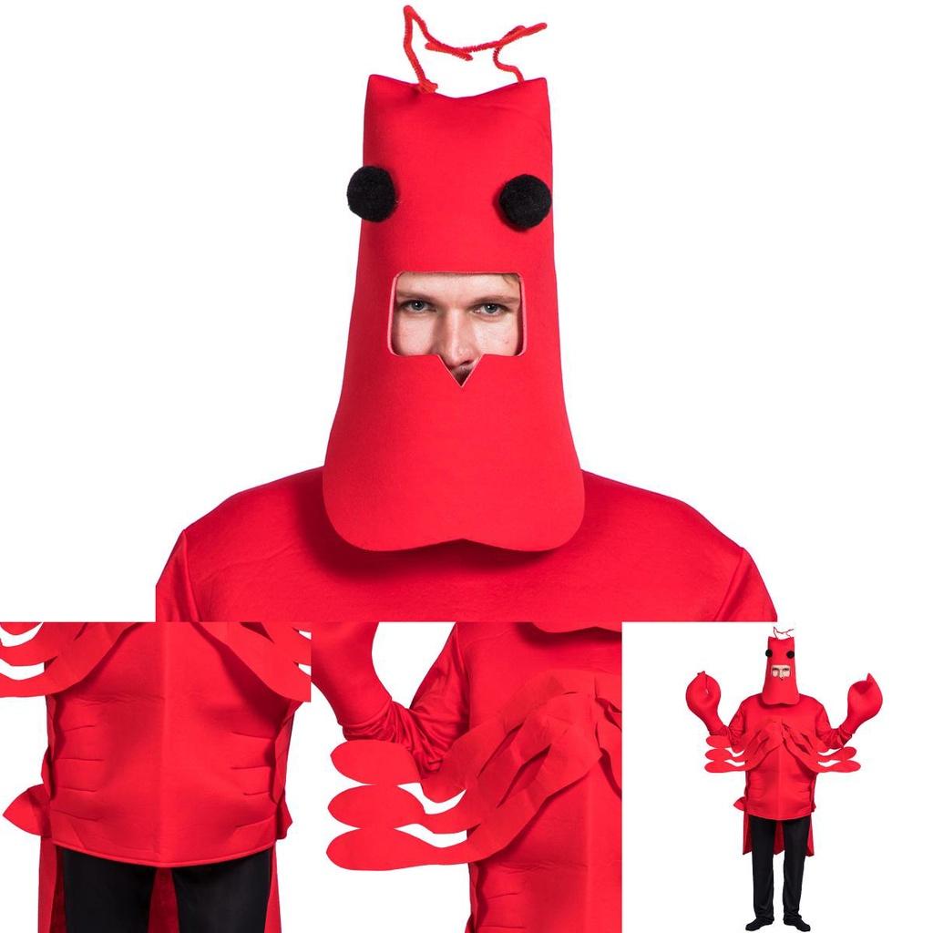 Red Lobster Performance Costume Vibrant Cosplay Prop Perfect For Halloween And Stage Shows