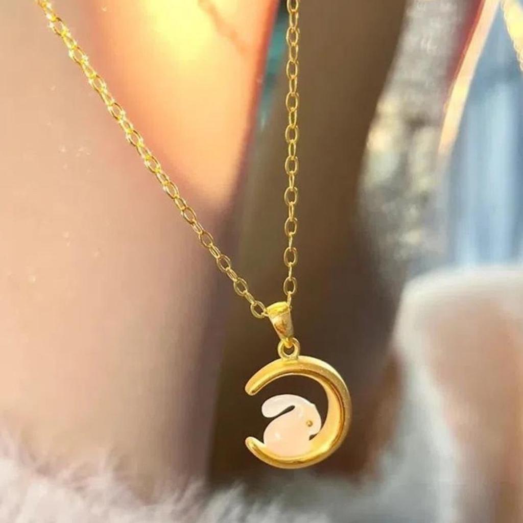 Xiaohongshu Gradual Change Love Necklace Female Cold Wind Collarbone Chain High Design Necklace
