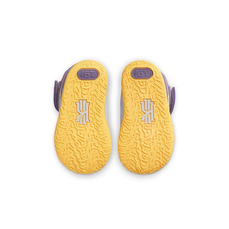 Nike Kyrie 7 TD Daybreak Baby-Sneakers Lila Zitronen-Puls Sirenen-Rot CT4980-500