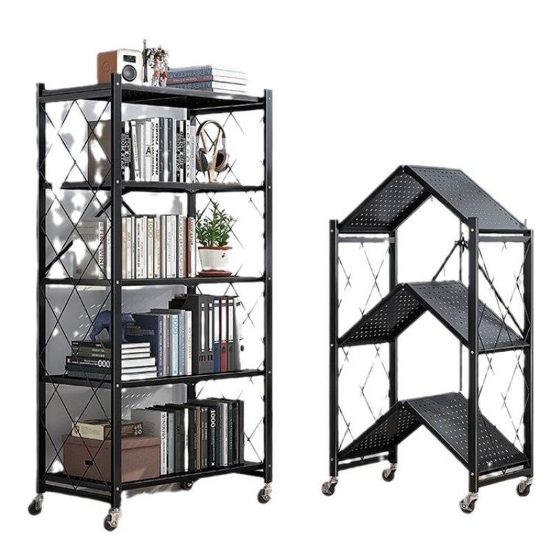 Portable Folding Storage Rack for Study or Living Room