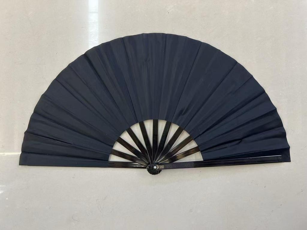 Leque dobrável de 7 polegadas de cor sólida - Acessório de performance de dança e para refrescar