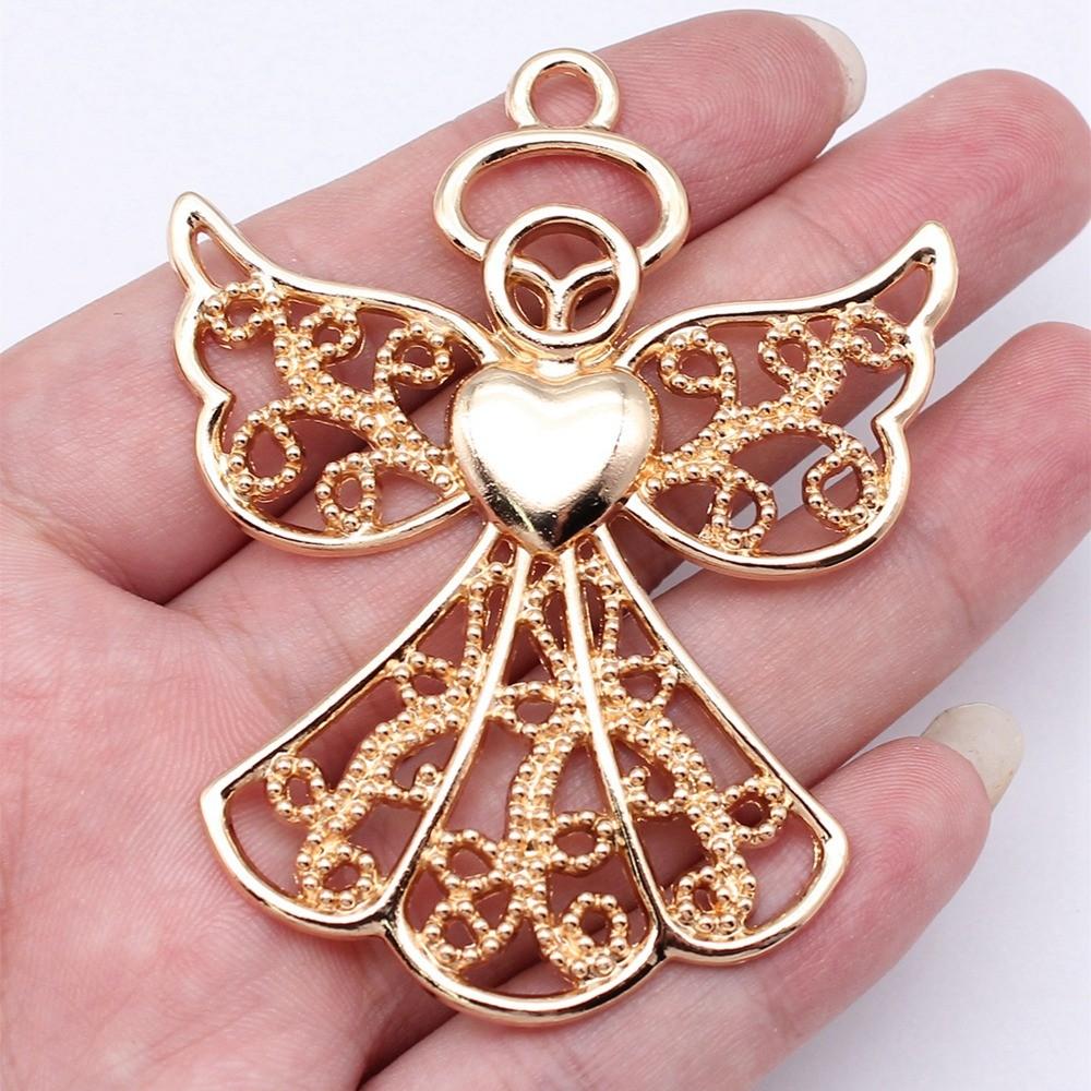 Big Angel Charms Pendant Couple Jewelry Unusual Gifts For
