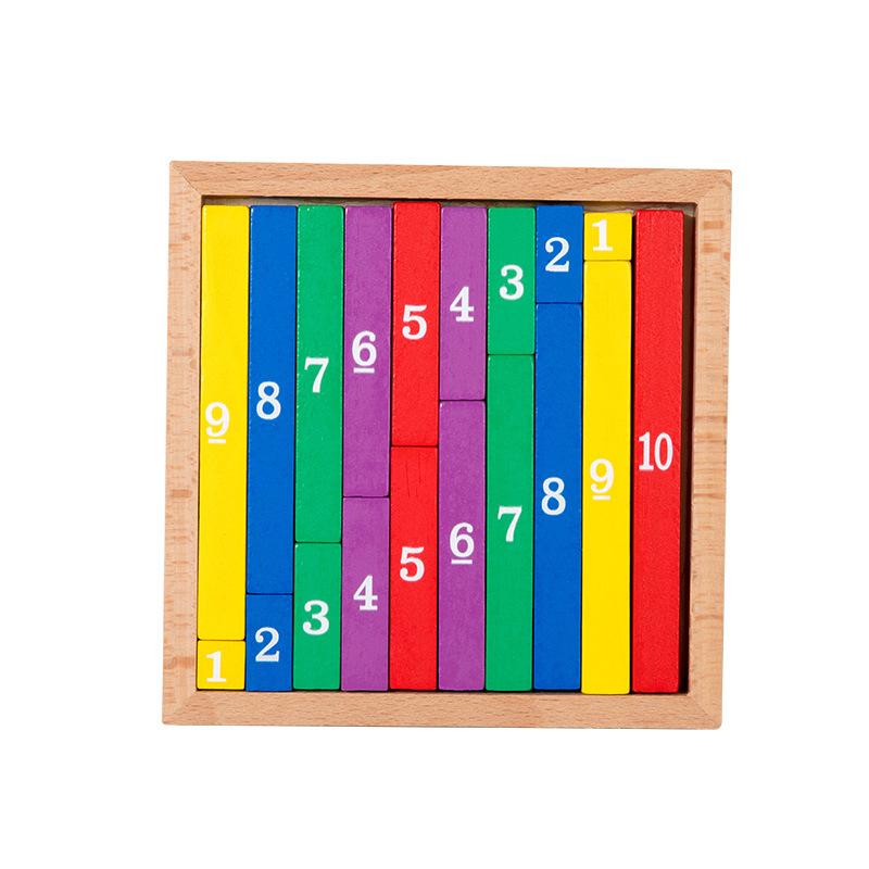 Children'S Wooden Montessori Teaching Aids Color Digital Counting Sticks Montessori Kindergarten Mathematics Early Education Educational Toys