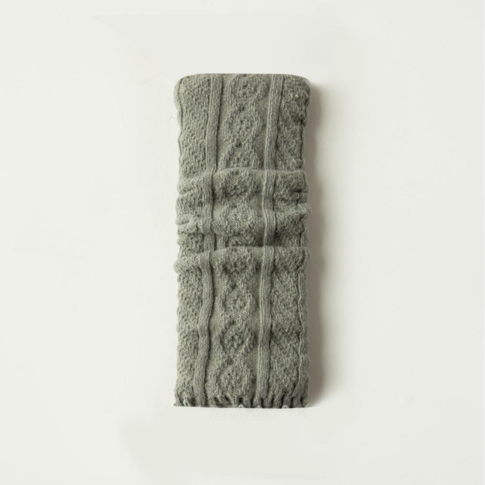 Solid Color Knitted Leg Warmers Y2K Women's Leg Socks New Boot Cuffs Leggings  Winter