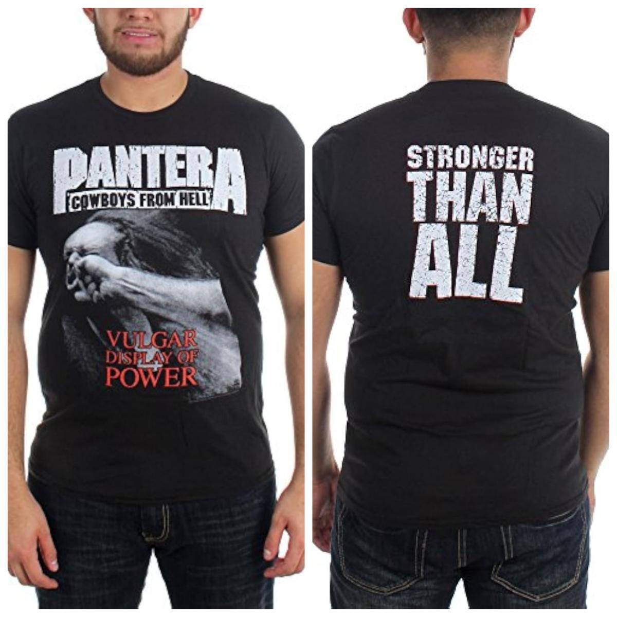 

Мужские футболкиУнисекс Черная футболка Pantera Cowboys From Hell Хип-хоп Y2k Топ Футболки для спортзала Мужские футболки оверсайз Мужская одежда 4XL