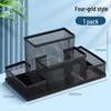 Multifunctional Metal Pen Holder - Large Capacity for Creative Office and Student Stationery Storage