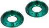 POSH FAITH Motorcycle Supplies NASA Washer Dark Green 2 Pieces