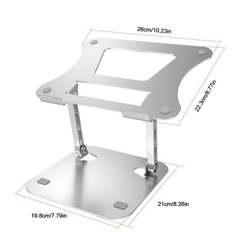 Faltbarer Laptopständer, verstellbare Notebook-Halterung aus Aluminiumlegierung für 10-17 Zoll tragbaren Notebook-PC-Kühlhalter