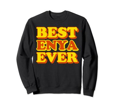 Enya Sweatshirt Funny First Name Black M/L