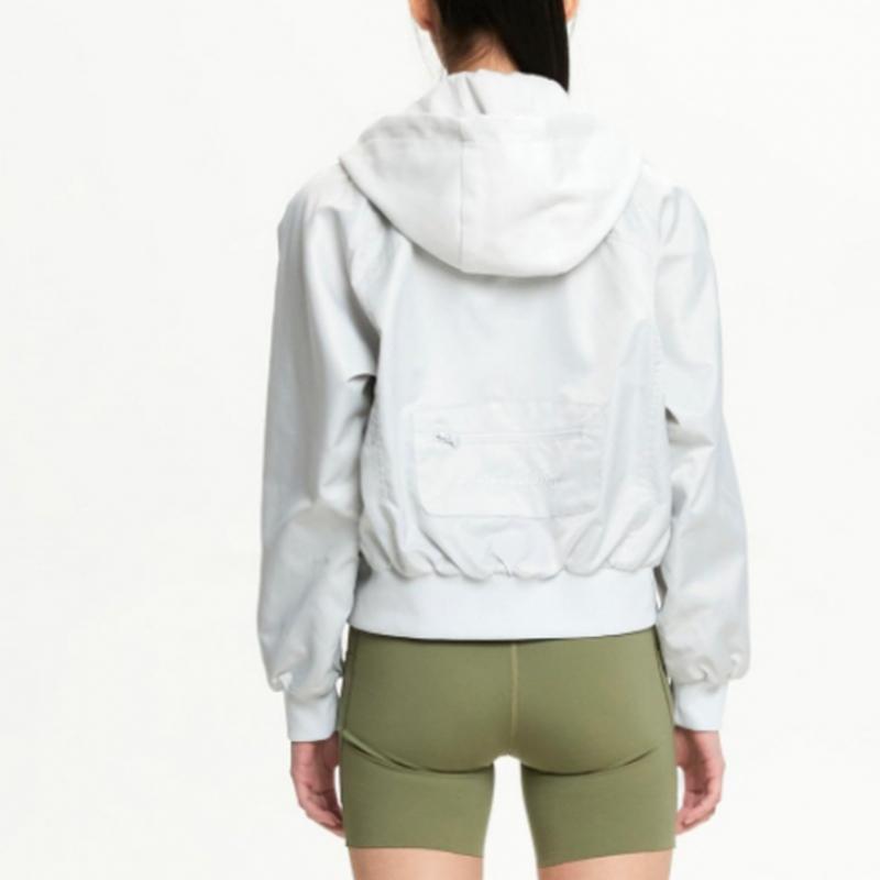 New Balance Women S Lightweight Hooded Bomber Jacket B1 Nbnaf1w212 16