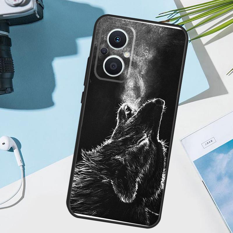 wolf art black Cover For OPPO Reno 14 F 13 12 11 10 Pro 11F 12F 13F 7 8 Lite OPPO Find X9 X8 X6 X5 Pro Case