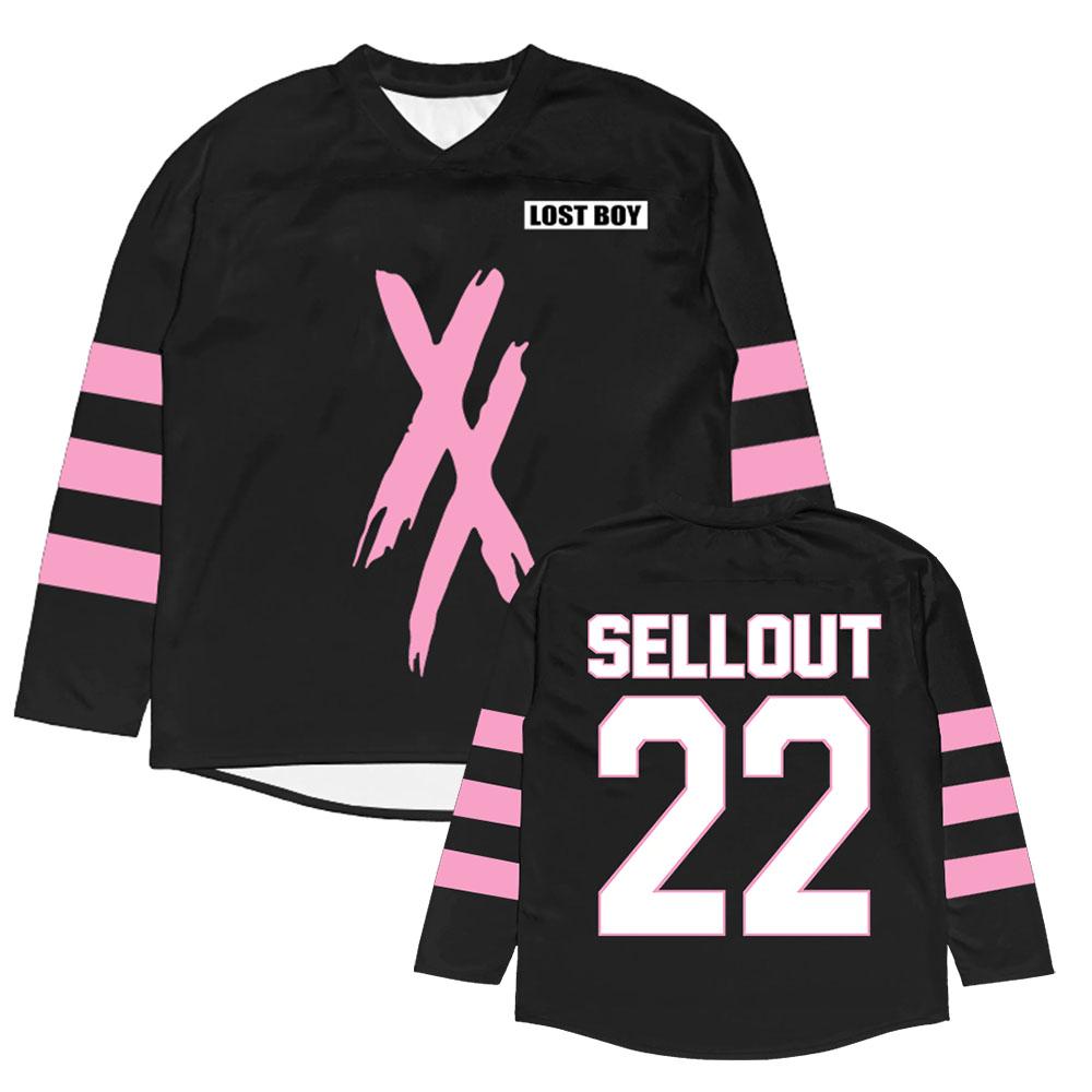 Lost Boy Machine Gun Kelly MGK Fotbalové Tričko Dres V-výstřih Letní Krátký Rukáv Tričko Grafický Potisk Tričko Ležérní Unisex Horní Díl