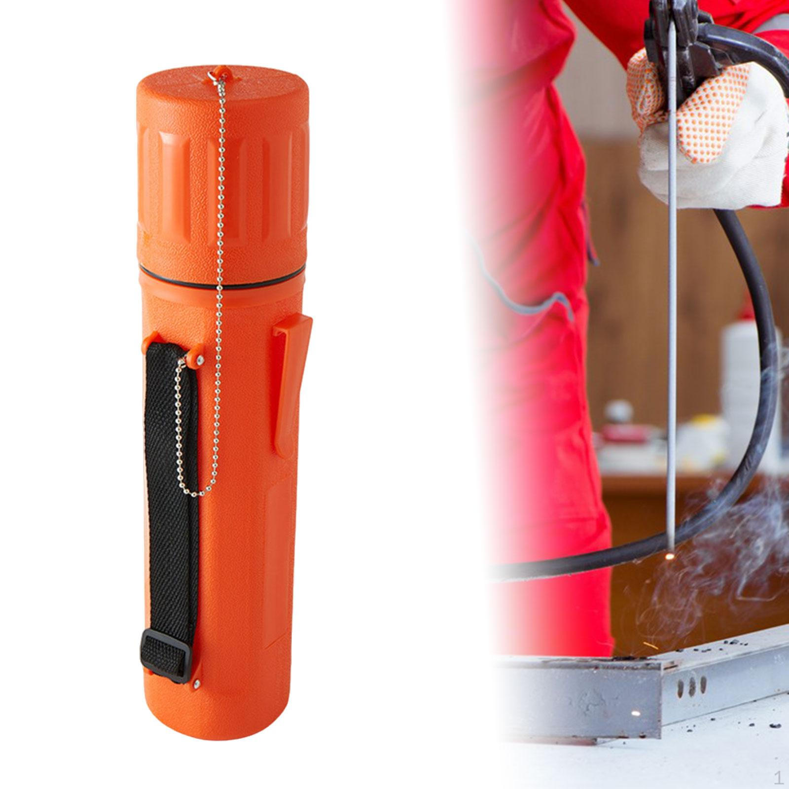 

Держатель тубуса для хранения сварочных электродов Аксессуары для сварщика Портативный контейнер оранжевый