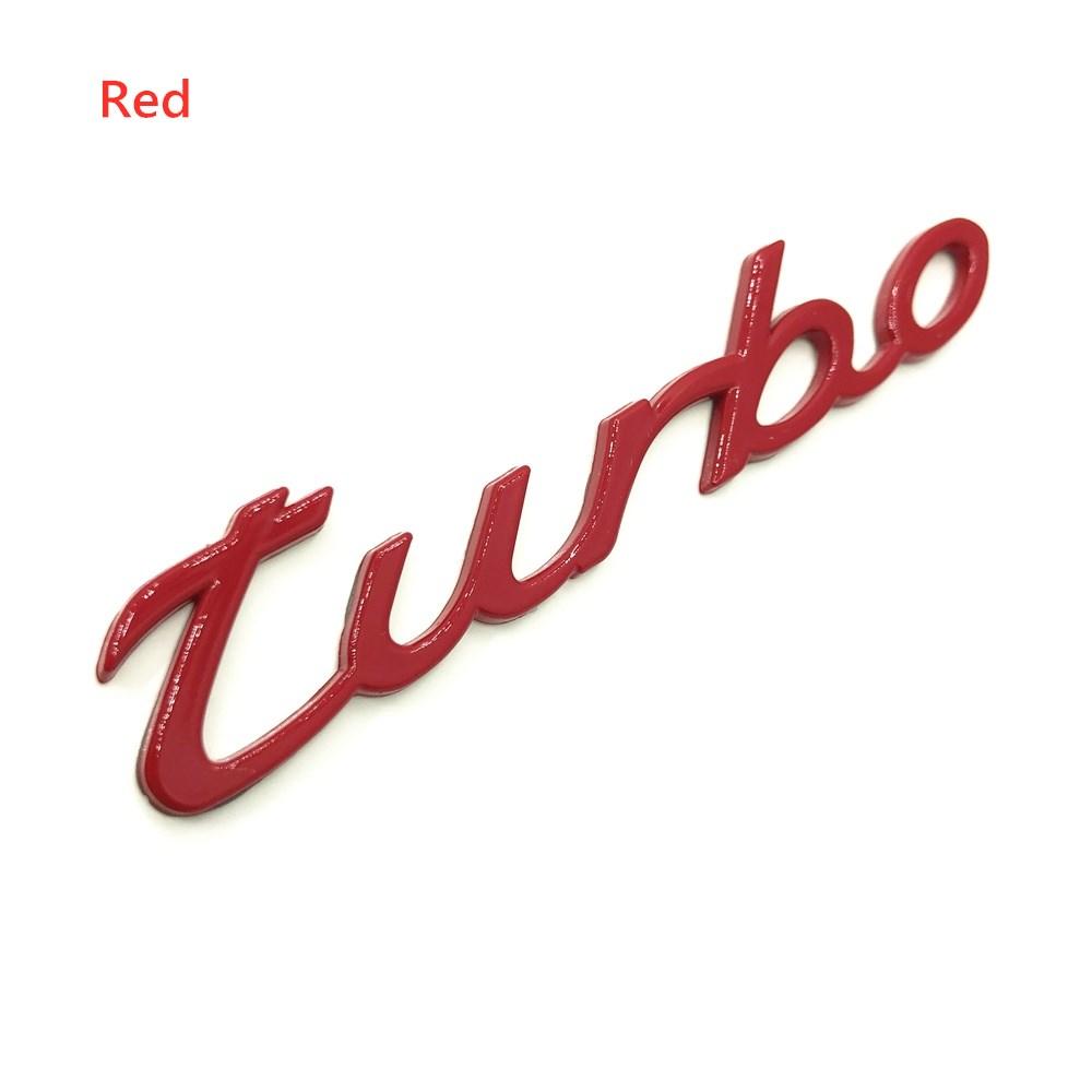 1Pc 3D Turbo 4 S Logo Car Emblem Accessories for Panamera Cayman Boxster Cayenne Macan