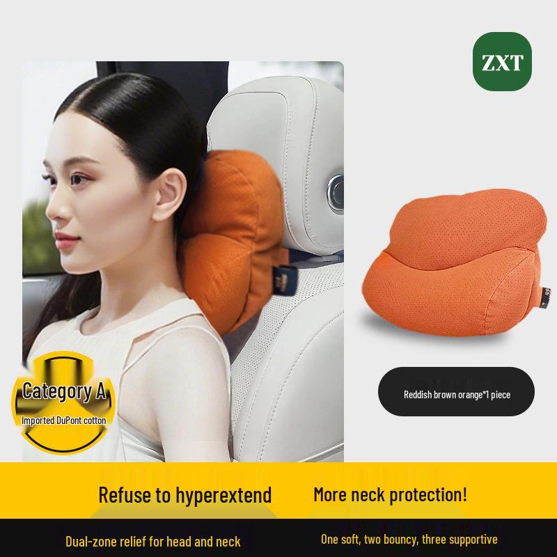 Smart Mobility Car Headrest, Lumbar & Neck Support with Seat Pillow for Porsche, Land Rover & Toyota
