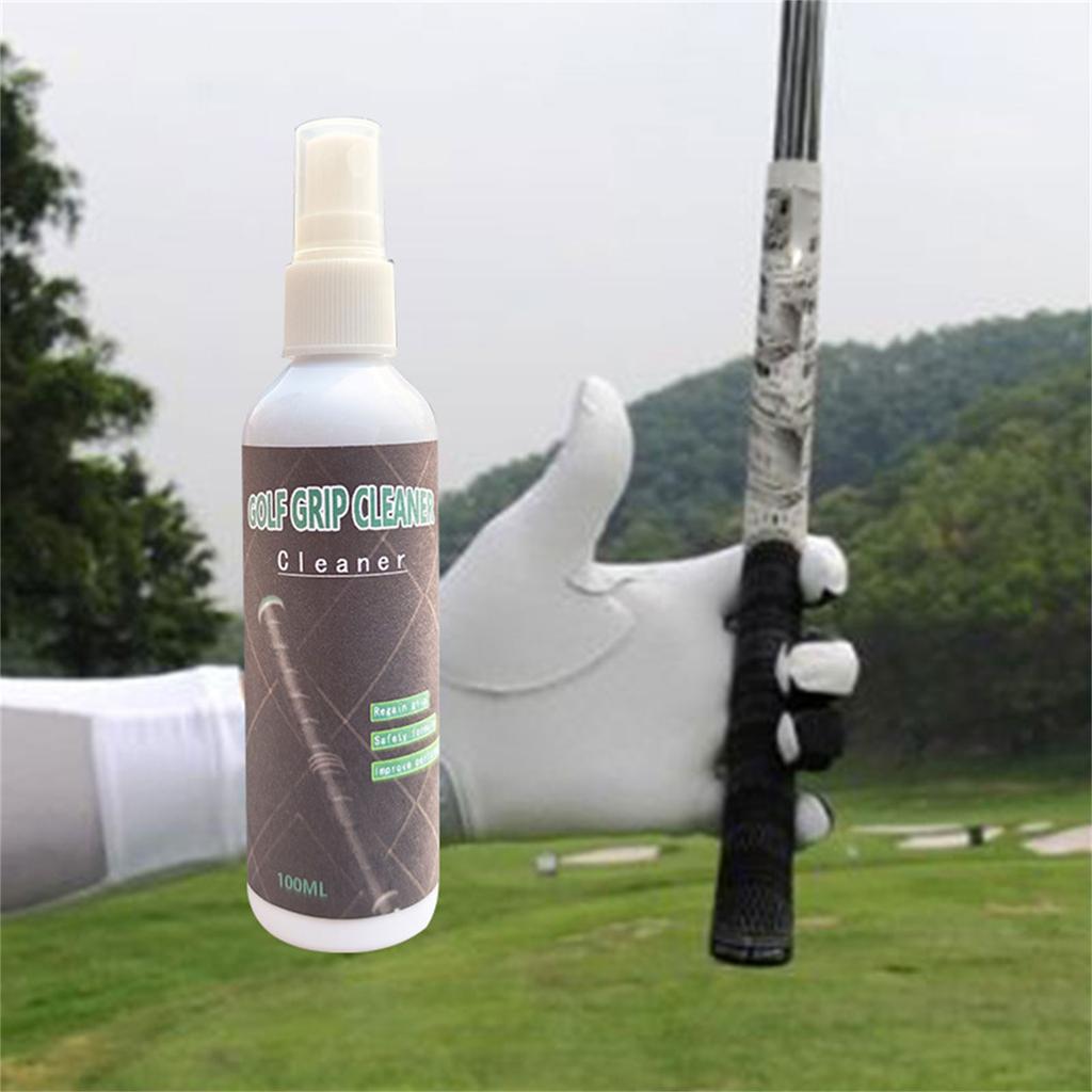 Portable Golf Grip Cleaner Dirt Remover 100ml Grip Cleaning Spray Golf Grip Cleaning Tool for Improved Performances