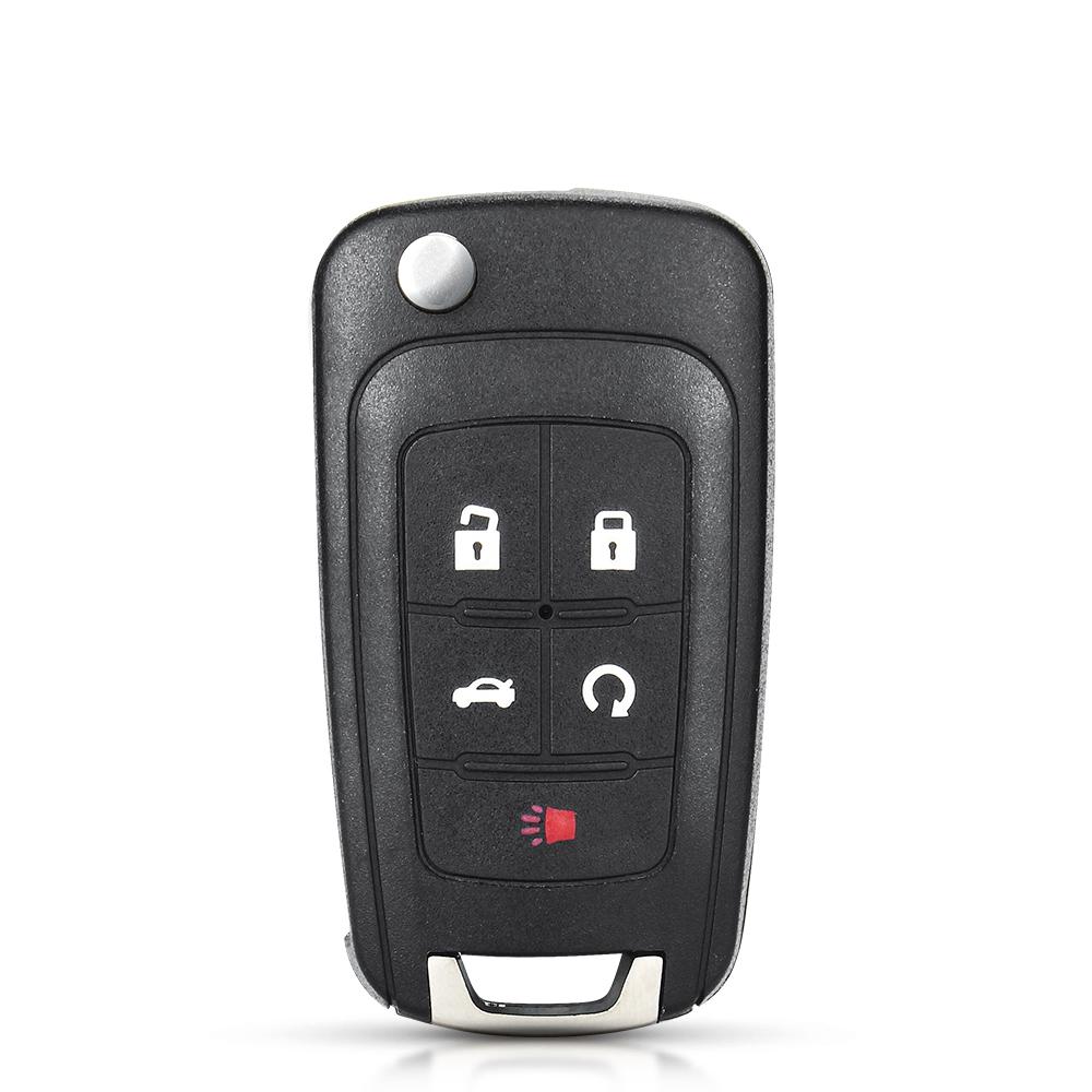 KEYYOU 10pcs Modified Folding Remote Car Key Shell Fob Case For Chevrolet Cruze Epica Lova Camaro Impala For Opel HU100 Logo
