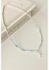 Chic French Sweet Blue Beaded Sterling Silver Bow Necklace & Bracelet Set