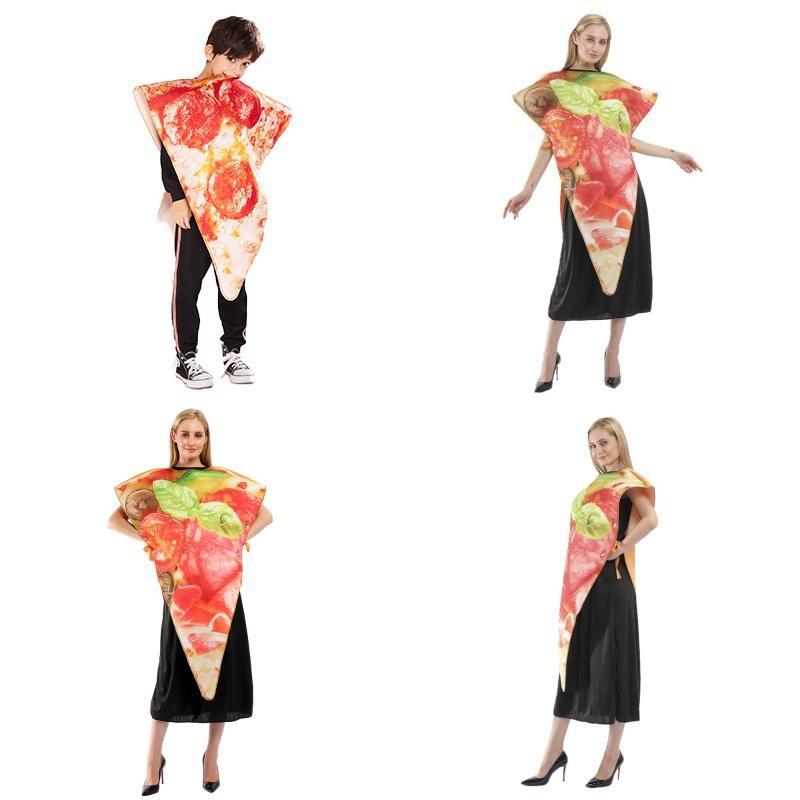 Halloween Pizza Cosplay Attire For Adults And Kids With Printed Pattern For Fantasy Themed Events