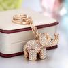 Charming Rhinestone Elephant Keychain for Women