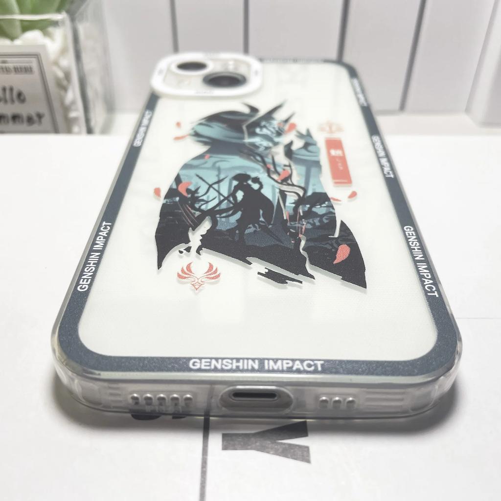 Genshin Impact Phone Case For iPhone 16 15 14 13 12 11 Pro Max Mini XS X XR SE 7 8 Plus HuTao Zhongli Raiden Shogun Xiao Funda