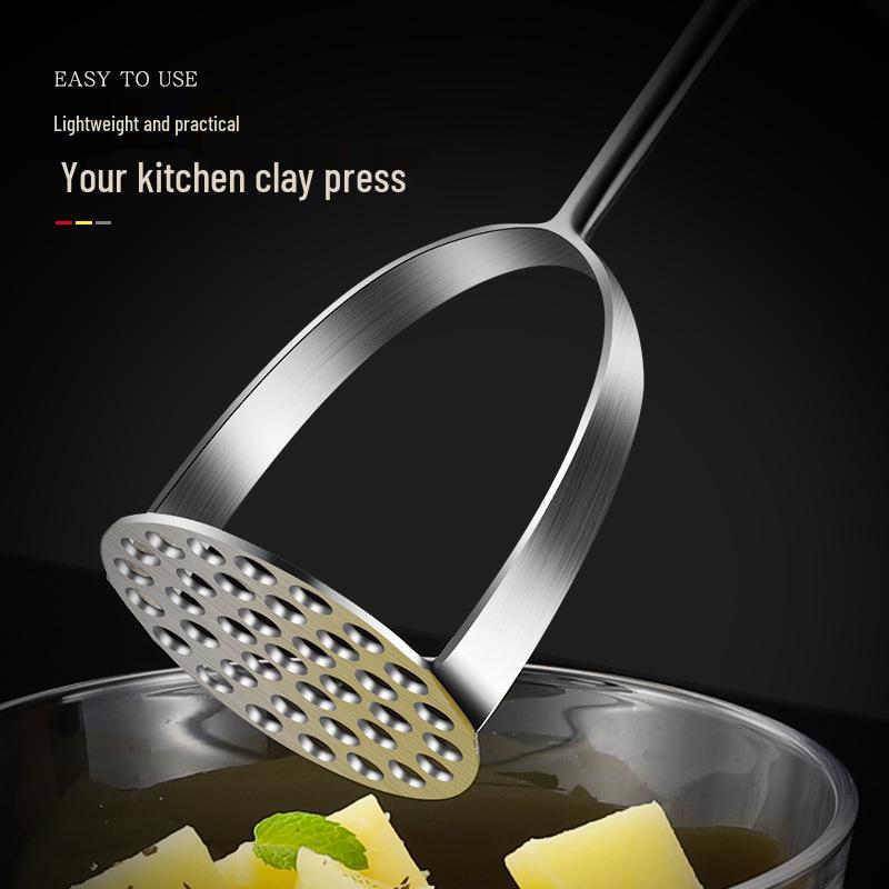 Großer Kartoffel- und Babynahrungsstampfer aus Edelstahl 304 - Lila