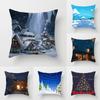 Christmas Home Pillow Covers Christmas Printed Bed Home Decor Cushion Covers Christmas Decor Pillow Covers