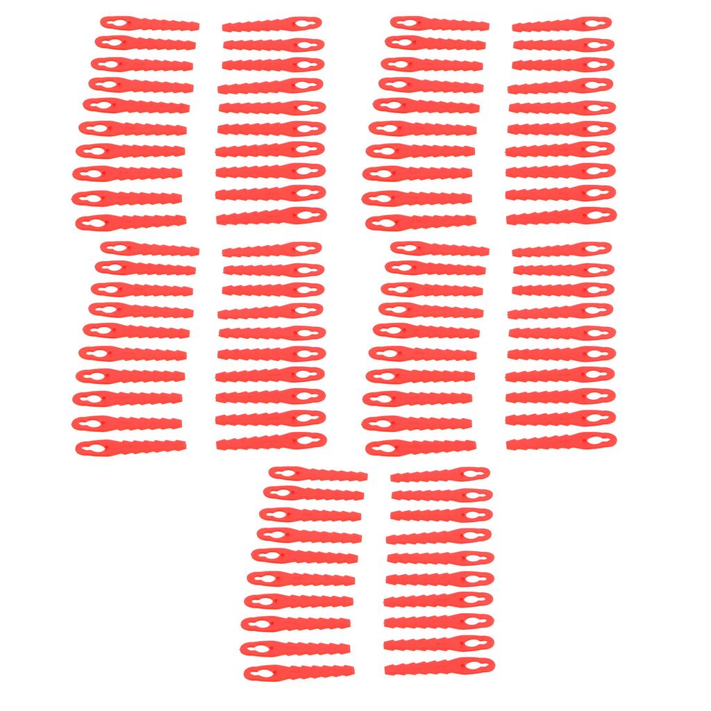 100pcs Courtyard Lawn Garden Mower Trimmer Head Blades Replacement Cut Blade 10x5mm