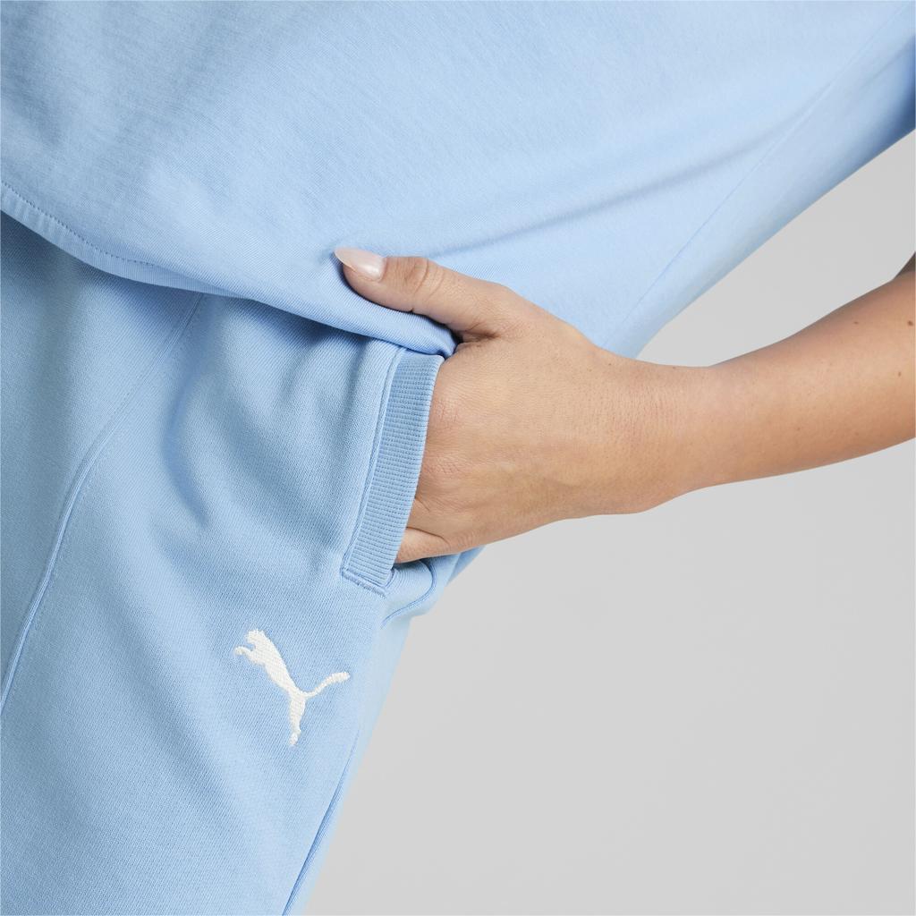 Puma Womens Basic Series Comfortable Versatile Casual Shorts Women shorts Light-Blue 676692-93