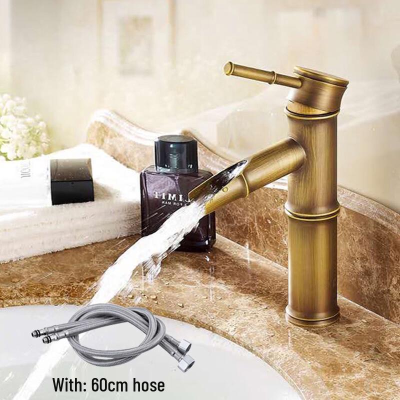 European Antique Style Bamboo Joint Basin Faucet