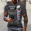 Funny Barber T Shirt For Mens Fashion Short Sleeve Uniform Tops Hip Hop Trend Harajuku Pullover Casual O-neck Oversized T-shirts