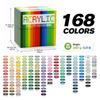 Student Art Double-Ended Acrylic Markers Set - Soft & Hard Tips, Professional Quality