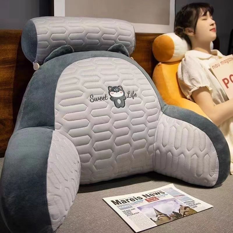 Kopfteilkissen Lendenkissen Weiche Tasche mit großer Rückenlehne für Bett Lendenschutz Saisonale Verfügbarkeit von Kissen