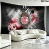 Deportivo Toluca FC Logo Wall Tapestry Aesthetic Wall Hanging Printed Fabric Blanket Decorative Tapestries for Bedroom Living Room Home Decor