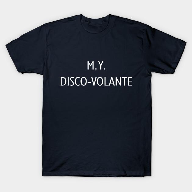 Men Black Print T-shirt M.Y. Disco Volante No-Cut Transfer Paper Print Cotton Tshirt 4XL тёмно-синий