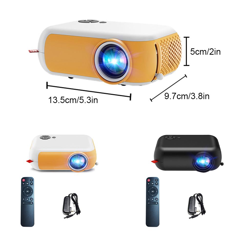 Portable Mini Projector Home Theater LED Videoprojector Kids Gift Beamer Compatible With HD Smart TV Box Support 1080P Movie