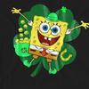SpongeBob SquarePants Unisex Adult Spongey Four Leaf Clover St Patricks Day T-Shirt