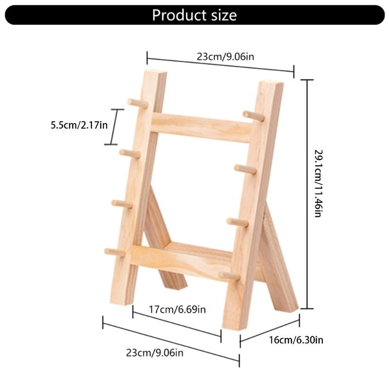 Wooden Cutter Display Stand Multipurpose Cutter Storage Rack with Multi Layer Design for Home Kitchens and Restaurants