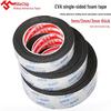 Mileqi Black & White EVA Foam Tape 1-3mm - Soundproof, Seal, Shock Absorbent, Single-Sided Adhesive