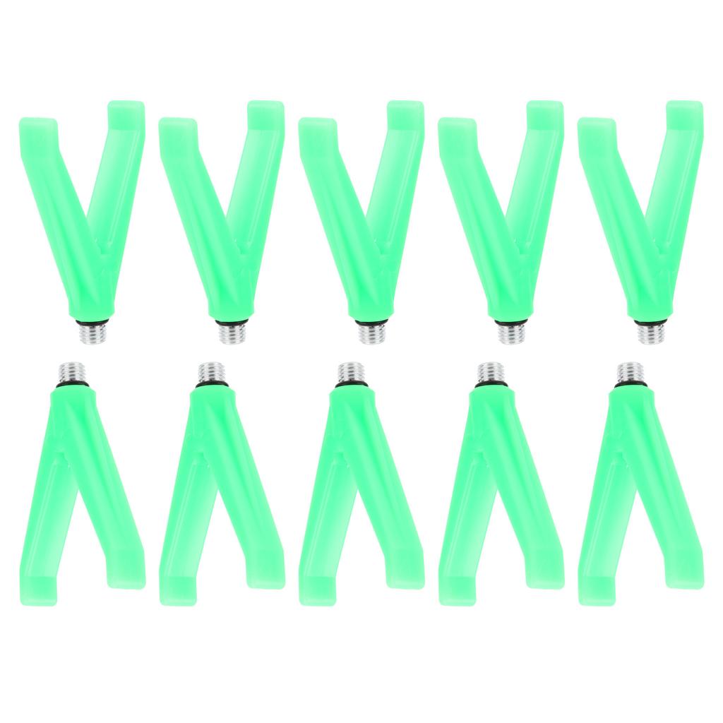 10Pcs UHead VHead Fishing Pole Rest Rod Butt Grip Stand Holder Fishing Accessory(VHead )